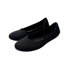 Rothy's The Flat Black Knit Fabric Slip‎ On Round Toe Ballet Flats Women's US 11